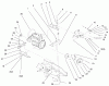 Toro 73550 (523Dxi) - 523Dxi Garden Tractor, 1998 (8900001-8999999) Ersatzteile LIQUID COOLED DIESEL ENGINE ASSEMBLY #1