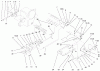 Toro 73552 (523Dxi) - 523Dxi Garden Tractor, 2000 (200000001-200999999) Ersatzteile ATTACH-A-MATIC & HITCH ASSEMBLY