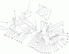 Toro 73552 (523Dxi) - 523Dxi Garden Tractor, 2000 (200000001-200999999) Ersatzteile BUMPER & HOOD SUPPORT ASSEMBLY