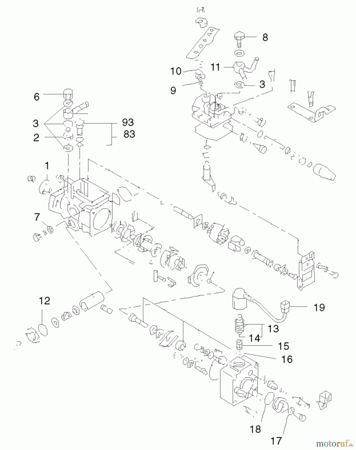 Toro Neu Mowers, Lawn & Garden Tractor Seite 1 73552 (523Dxi) - Toro 523Dxi Garden Tractor, 2000 (200000001-200999999) ENGINE ASSEMBLY #13