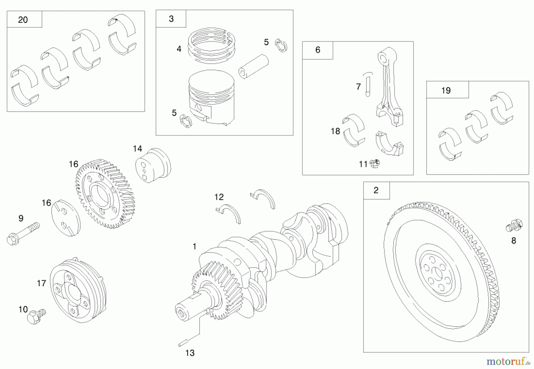 Toro Neu Mowers, Lawn & Garden Tractor Seite 1 73552 (523Dxi) - Toro 523Dxi Garden Tractor, 2000 (200000001-200999999) ENGINE ASSEMBLY #2