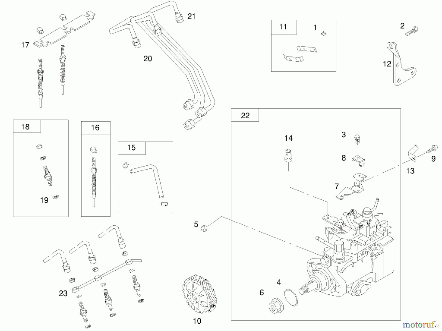 Toro Neu Mowers, Lawn & Garden Tractor Seite 1 73552 (523Dxi) - Toro 523Dxi Garden Tractor, 2000 (200000001-200999999) ENGINE ASSEMBLY #4