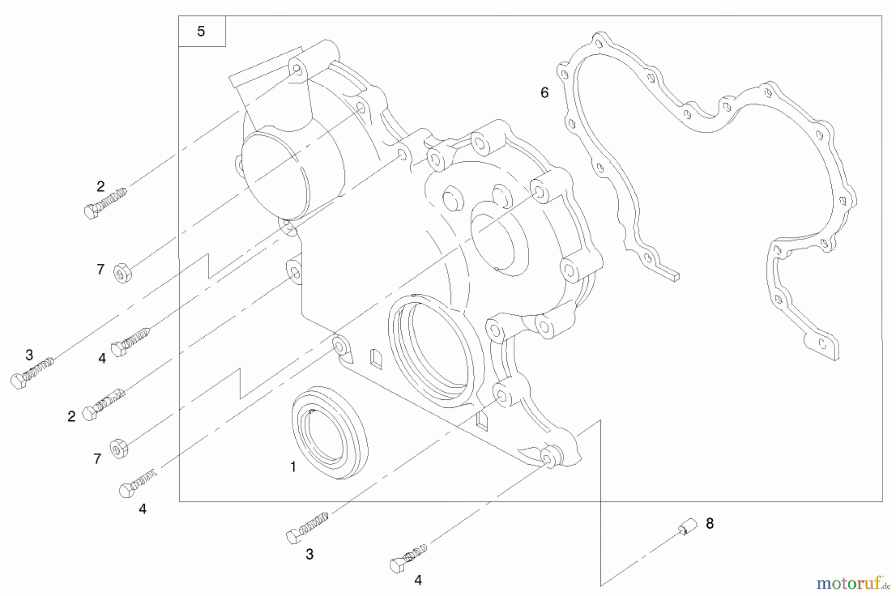 Toro Neu Mowers, Lawn & Garden Tractor Seite 1 73552 (523Dxi) - Toro 523Dxi Garden Tractor, 2000 (200000001-200999999) ENGINE ASSEMBLY #7