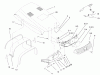 Toro 73552 (523Dxi) - 523Dxi Garden Tractor, 2000 (200000001-200999999) Ersatzteile HOOD & HEADLIGHT ASSEMBLY