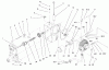 Toro 73552 (523Dxi) - 523Dxi Garden Tractor, 2000 (200000001-200999999) Ersatzteile HYDRO TRANSAXLE ASSEMBLY #2
