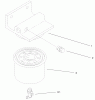 Toro 73552 (523Dxi) - 523Dxi Garden Tractor, 2000 (200000001-200999999) Ersatzteile SEPARATOR-FILTER/WATER ASSEMBLY