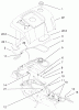 Toro 73560 (522xi) - 522xi Garden Tractor, 1998 (8900001-8999999) Ersatzteile FENDER AND FUEL SYSTEM ASSEMBLY
