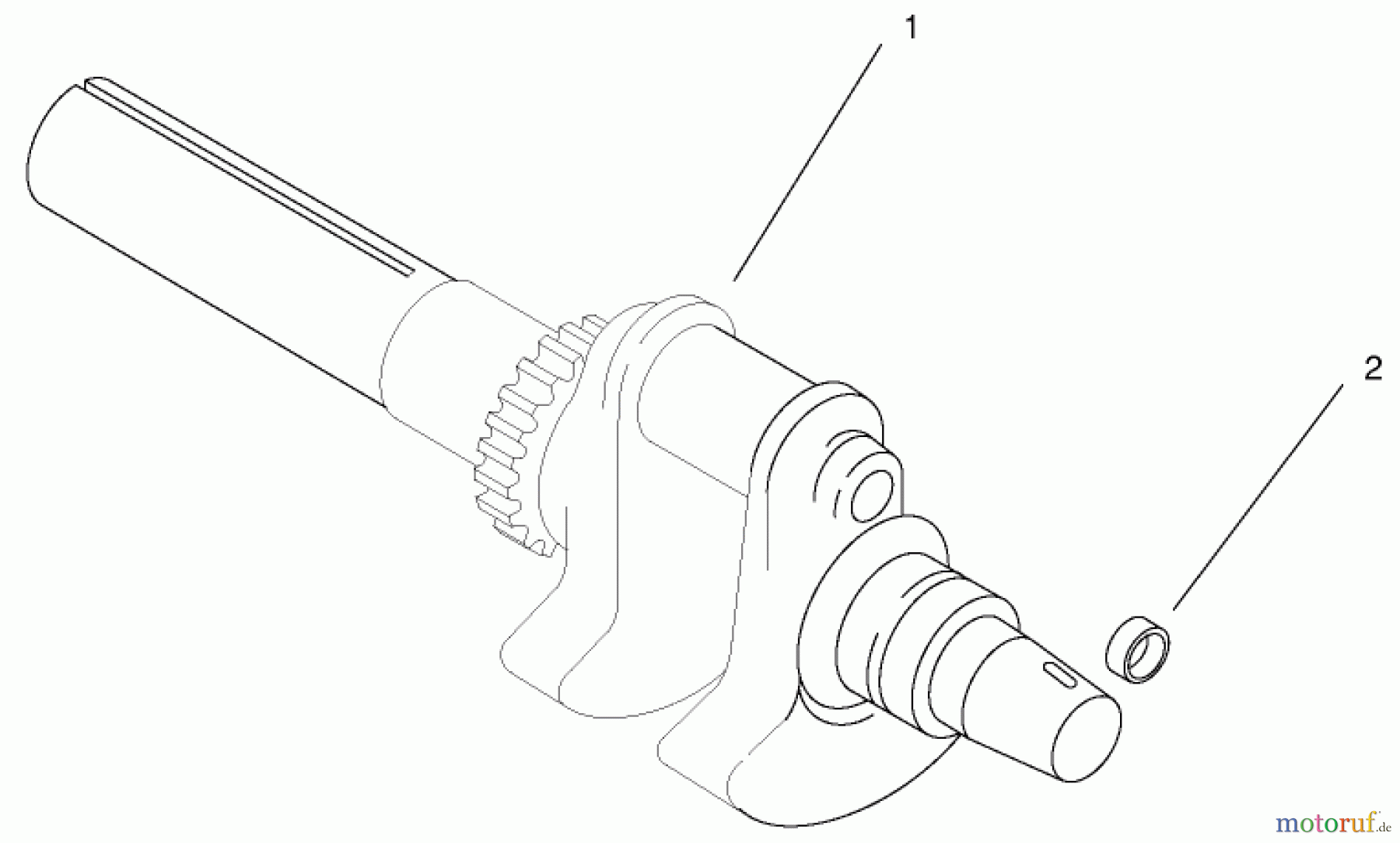 Toro Neu Mowers, Lawn & Garden Tractor Seite 1 73560 (522xi) - Toro 522xi Garden Tractor, 1998 (8900001-8999999) GROUP 1-CRANKSHAFT