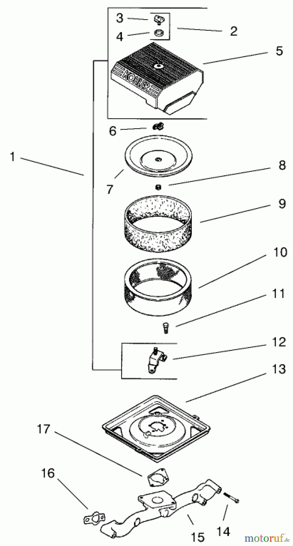 Toro Neu Mowers, Lawn & Garden Tractor Seite 1 73560 (522xi) - Toro 522xi Garden Tractor, 1998 (8900001-8999999) GROUP 10-AIR INTAKE