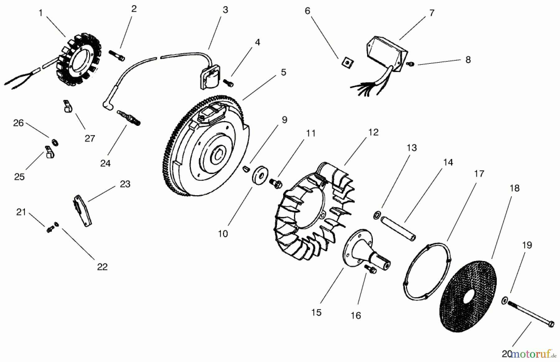 Toro Neu Mowers, Lawn & Garden Tractor Seite 1 73560 (522xi) - Toro 522xi Garden Tractor, 1998 (8900001-8999999) GROUP 5-IGNITION/ELECTRICAL