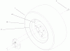 Toro 73560 (522xi) - 522xi Garden Tractor, 1998 (8900001-8999999) Ersatzteile WHEEL ASSEMBLY