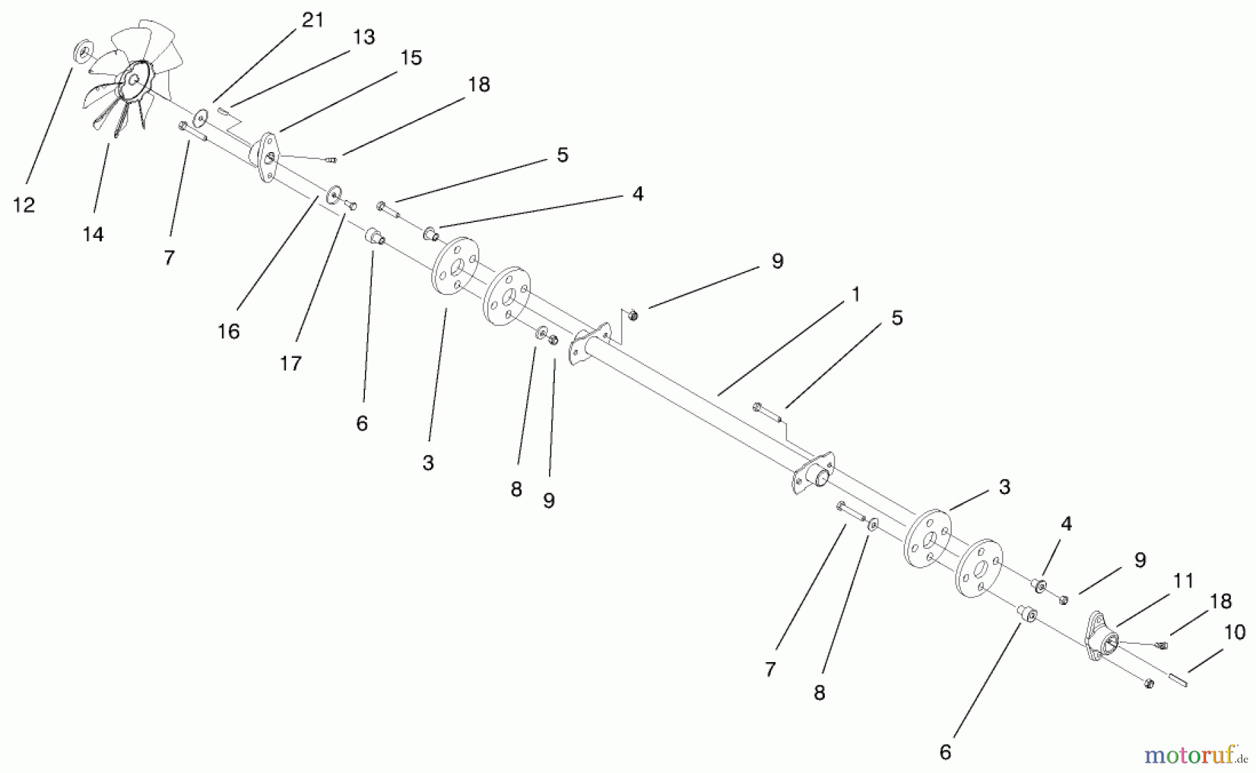 Toro Neu Mowers, Lawn & Garden Tractor Seite 1 73561 (522xi) - Toro 522xi Garden Tractor, 2000 (000000001-000999999) DRIVE SHAFT ASSEMBLY
