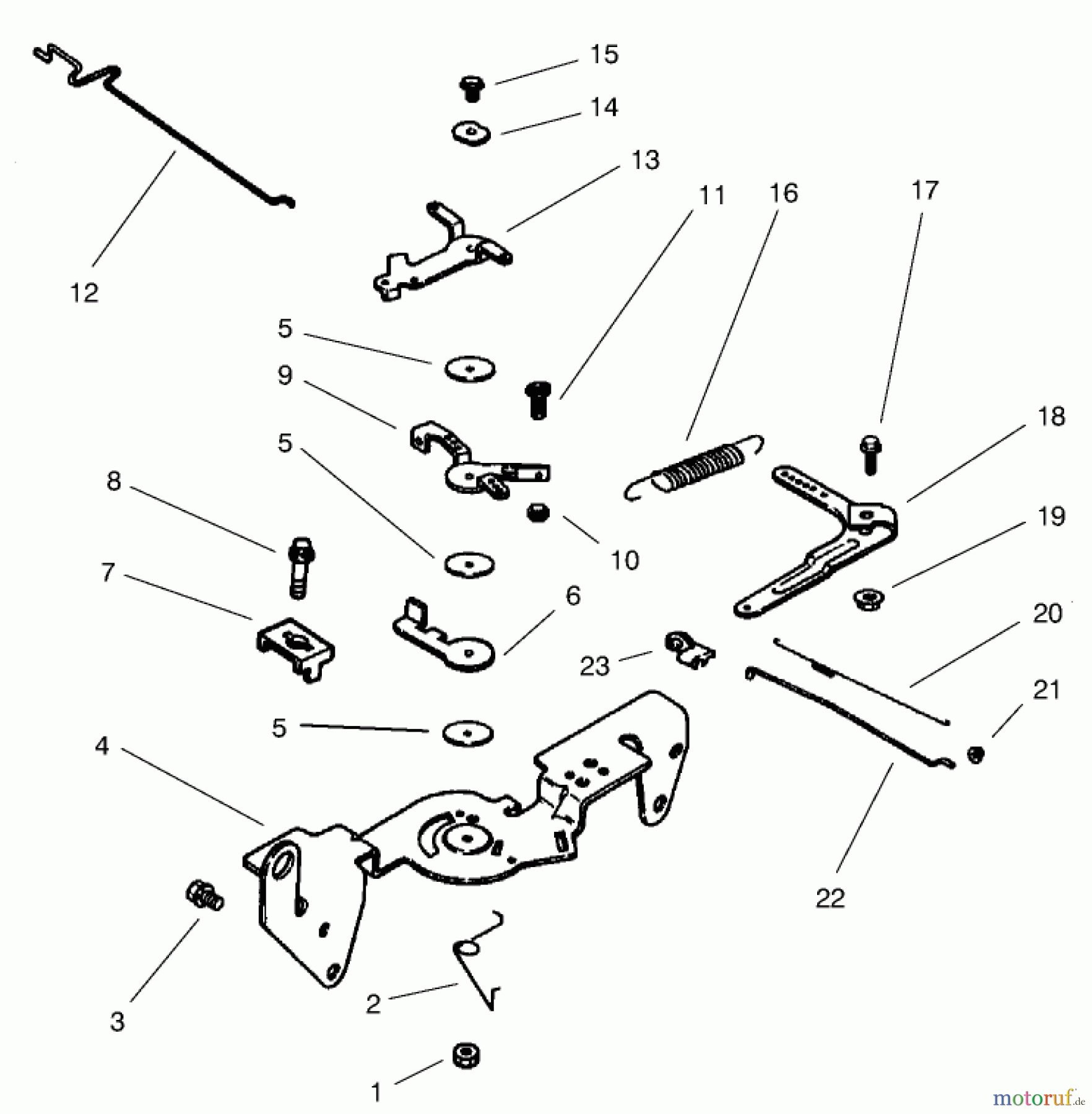 Toro Neu Mowers, Lawn & Garden Tractor Seite 1 73561 (522xi) - Toro 522xi Garden Tractor, 2000 (000000001-000999999) GROUP 9-ENGINE CONTROLS