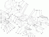 Toro 73561 (522xi) - 522xi Garden Tractor, 2000 (200000201-200999999) Ersatzteile FENDER, FOOTREST, & SEAT ASSEMBLY