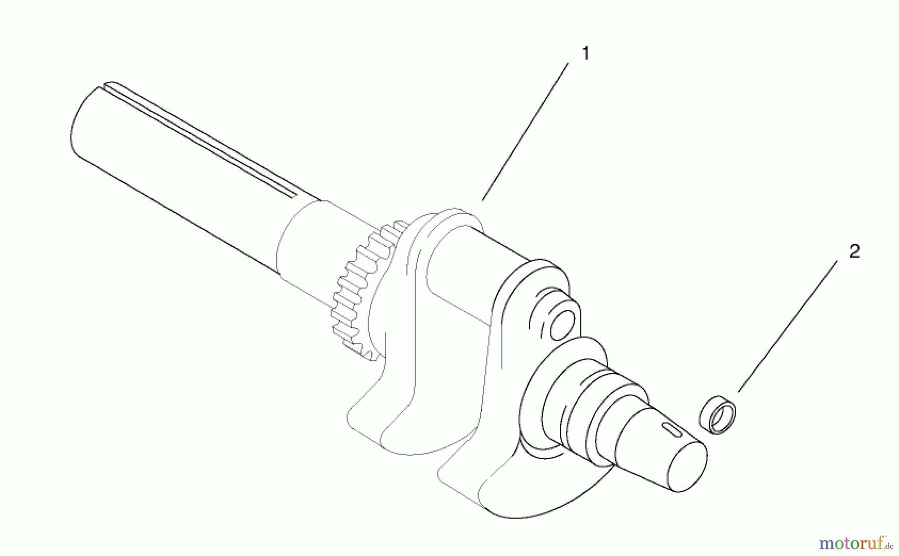  Toro Neu Mowers, Lawn & Garden Tractor Seite 1 73561 (522xi) - Toro 522xi Garden Tractor, 2002 (220000001-220999999) GROUP 1-CRANKSHAFT