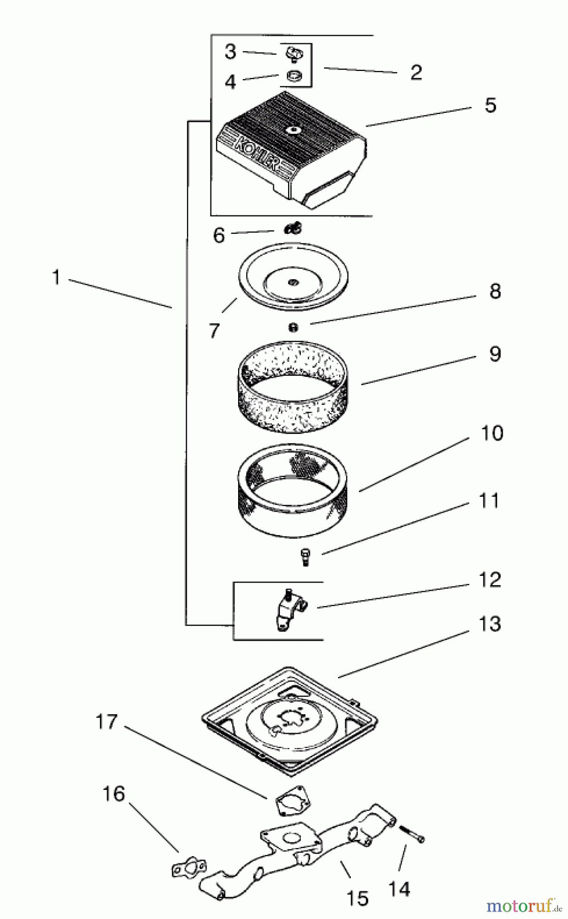 Toro Neu Mowers, Lawn & Garden Tractor Seite 1 73561 (522xi) - Toro 522xi Garden Tractor, 2002 (220000001-220999999) GROUP 10-AIR INTAKE