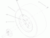 Toro 73561 (522xi) - 522xi Garden Tractor, 2001 (210000001-210999999) Ersatzteile WHEEL ASSEMBLY