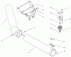 Toro 79451 - Quiet Collector, Wheel Horse 5xi Series Garden Tractors, 1998 (8900001-8900225) Ersatzteile HITCH AND SUCTION TUBE ASSEMBLY