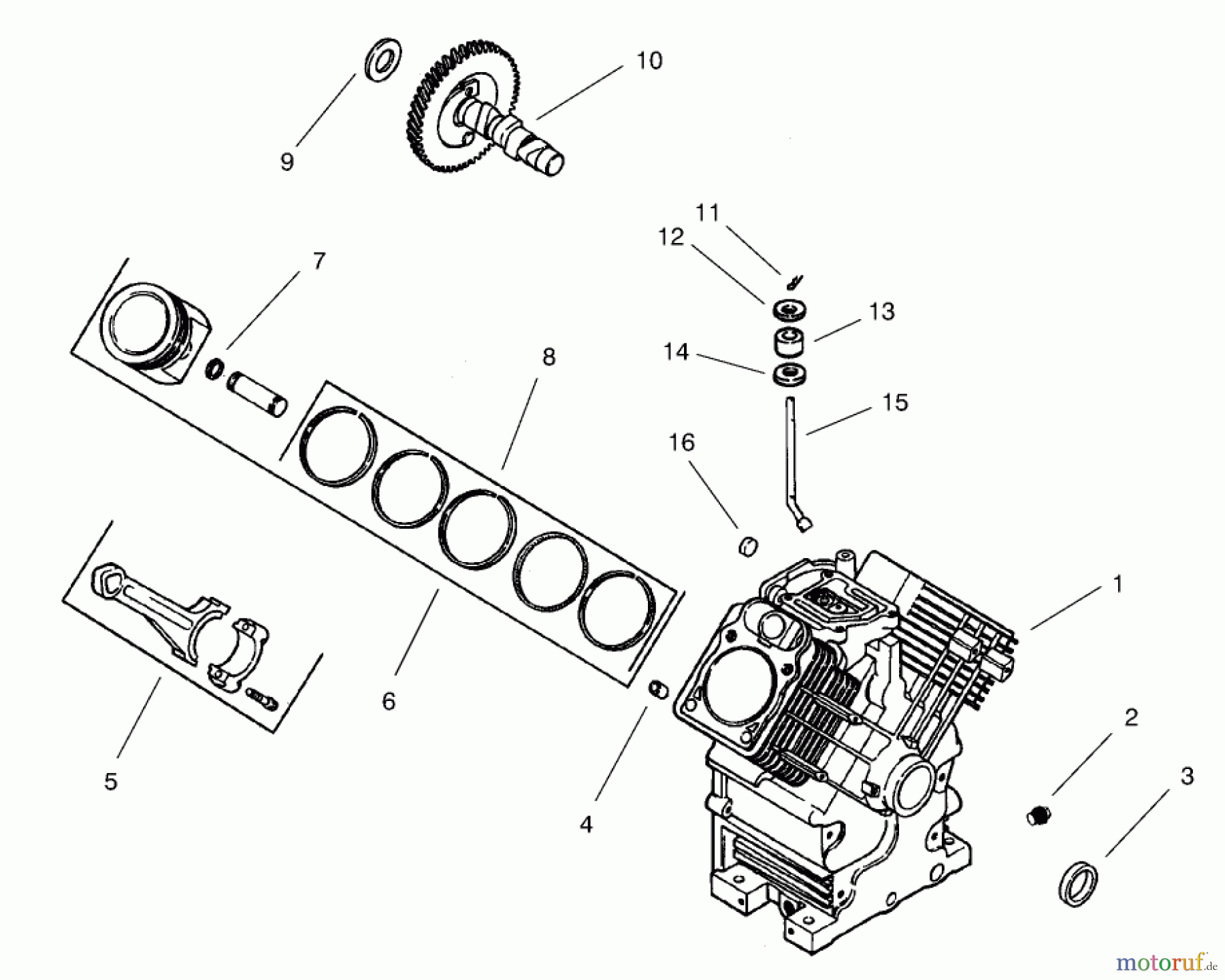  Toro Neu Mowers, Lawn & Garden Tractor Seite 1 73561 (522xi) - Toro 522xi Garden Tractor, 2003 (230000001-230999999) CRANKCASE ASSEMBLY KOHLER CH22S-66545