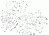 Toro 73561 (522xi) - 522xi Garden Tractor, 2003 (230000001-230999999) Ersatzteile FENDER, FOOTREST, & SEAT ASSEMBLY