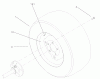 Toro 73561 (522xi) - 522xi Garden Tractor, 2003 (230000001-230999999) Ersatzteile WHEEL ASSEMBLY