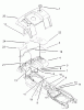 Toro 73570 (520xi) - 520xi Garden Tractor, 2003 (230000001-230999999) Ersatzteile FENDER AND FUEL SYSTEM ASSEMBLY