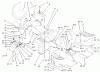 Toro 73570 (520xi) - 520xi Garden Tractor, 2003 (230000001-230999999) Ersatzteile FENDER, FOOTREST AND SEAT ASSEMBLY