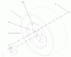 Toro 73570 (520xi) - 520xi Garden Tractor, 2003 (230000001-230999999) Ersatzteile WHEEL ASSEMBLY