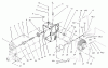 Toro 73590 (523Dxi) - 523Dxi Garden Tractor, 2004 (240000001-240999999) Ersatzteile HYDRO TRANS AXLE ASSEMBLY