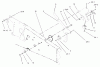 Toro 73590 (523Dxi) - 523Dxi Garden Tractor, 2004 (240000001-240999999) Ersatzteile PARKING BRAKE UPPER ASSEMBLY