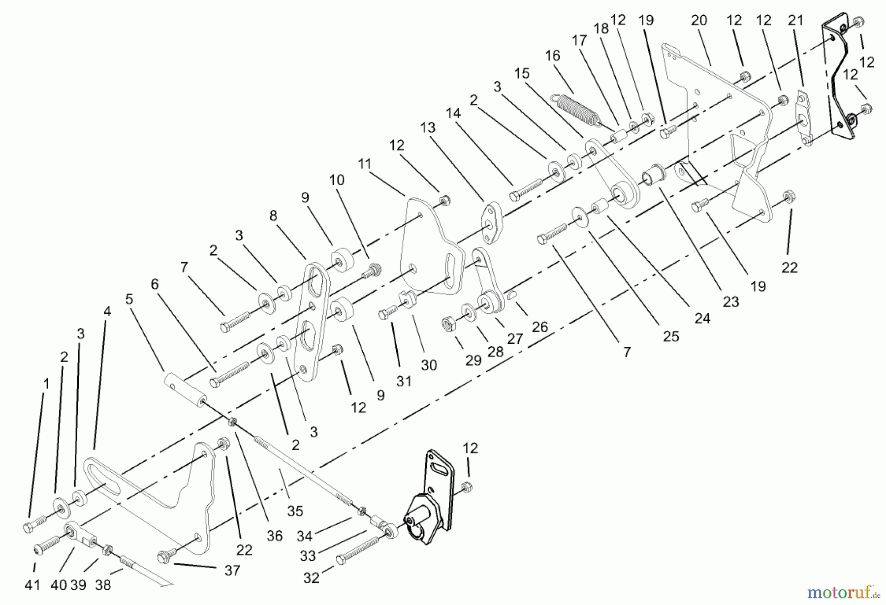 Toro Neu Mowers, Lawn & Garden Tractor Seite 1 73590 (523Dxi) - Toro 523Dxi Garden Tractor, 2004 (240000001-240999999) SMART TURN REAR ASSEMBLY
