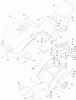 Toro 74560 (DH 140) - DH 140 Lawn Tractor, 2010 (310000001-310999999) Ersatzteile HOOD, SEAT AND FENDER ASSEMBLY