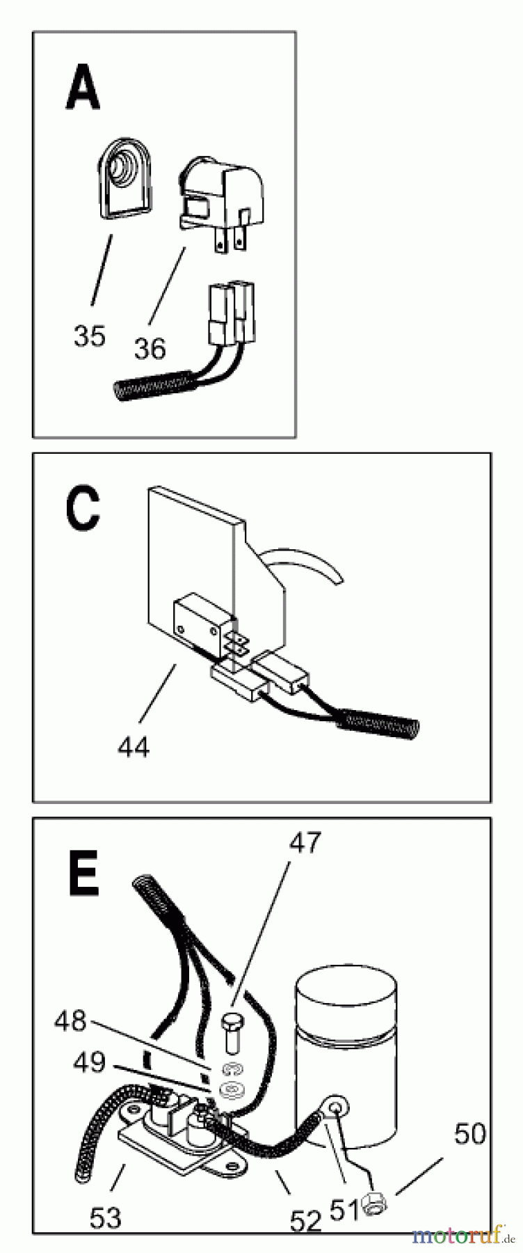 Toro Neu Mowers, Lawn & Garden Tractor Seite 1 74570 (170-DH) - Toro 170-DH Lawn Tractor, 2000 (200000001-200999999) ELECTRICAL ASSEMBLY #4