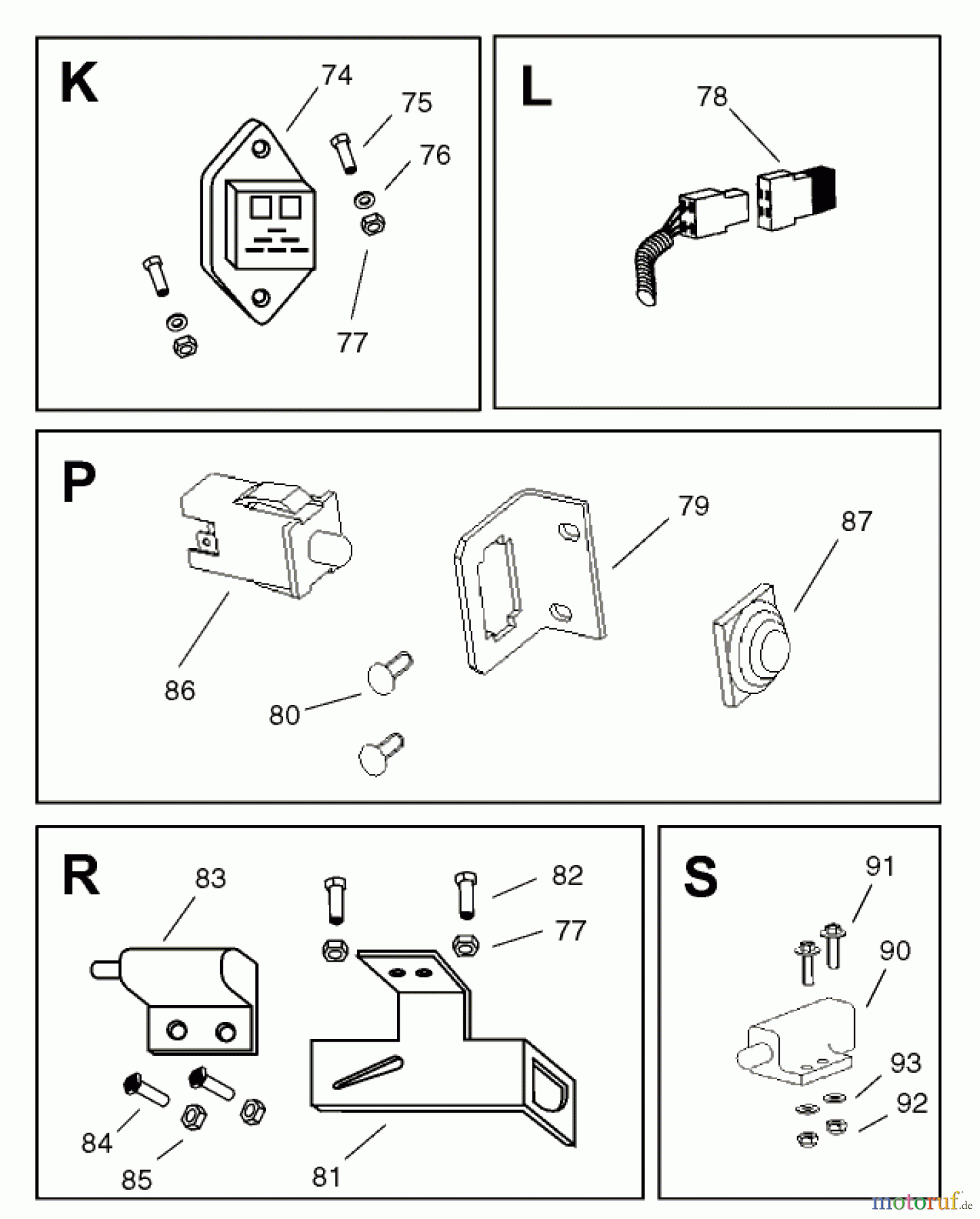 Toro Neu Mowers, Lawn & Garden Tractor Seite 1 74570 (170-DH) - Toro 170-DH Lawn Tractor, 2001 (210000001-210999999) ELECTRICAL ASSEMBLY #2