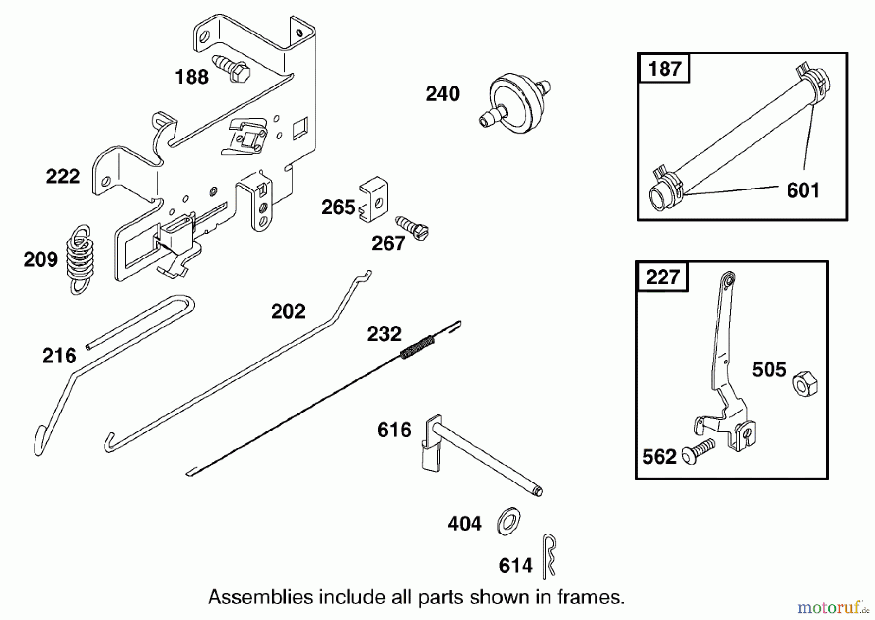 Toro Neu Mowers, Lawn & Garden Tractor Seite 1 74570 (170-DH) - Toro 170-DH Lawn Tractor, 2002 (220000001-220999999) GOVERNOR ASSEMBLY BRIGGS AND STRATTON 311777-0151-E1