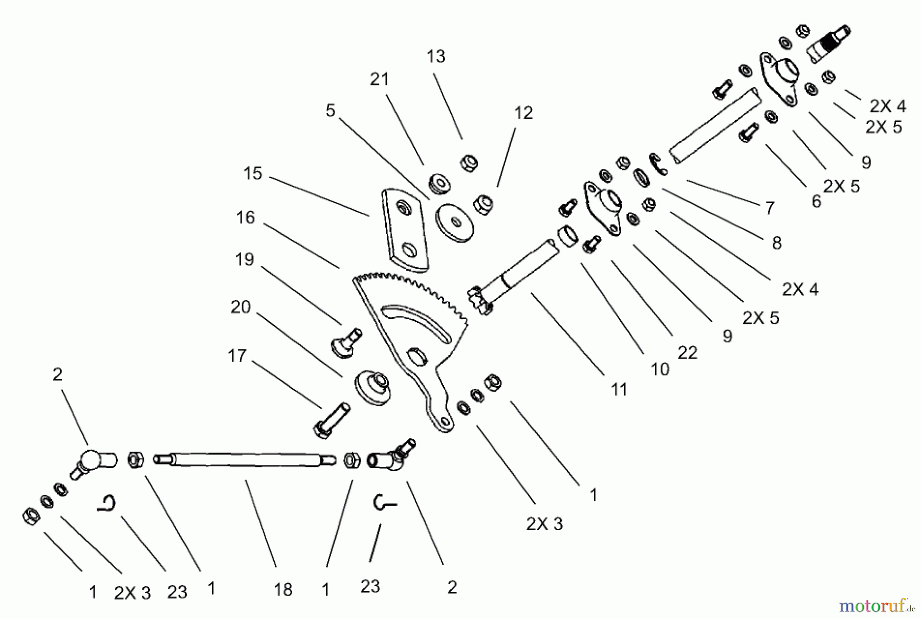  Toro Neu Mowers, Lawn & Garden Tractor Seite 1 74570 (170-DH) - Toro 170-DH Lawn Tractor, 2003 (230000001-230999999) STEERING ASSEMBLY