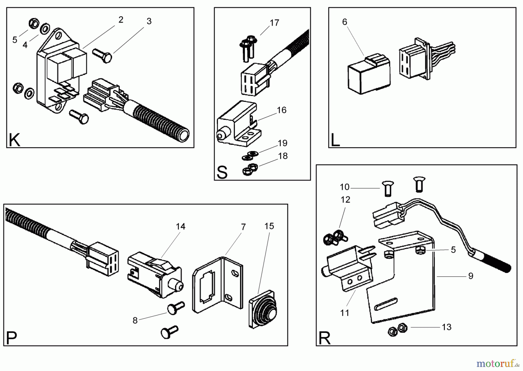 Toro Neu Mowers, Lawn & Garden Tractor Seite 1 74570 (170-DH) - Toro 170-DH Lawn Tractor, 2004 (240000001-240999999) ELECTRICAL SWITCH ASSEMBLY NO. 3