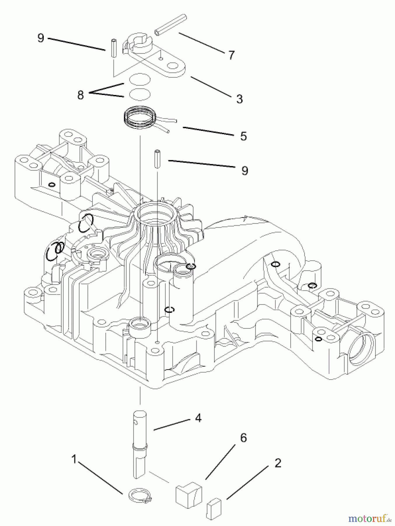 Toro Neu Mowers, Lawn & Garden Tractor Seite 1 74571 (150-DH) - Toro 150-DH Lawn Tractor, 2004 (240000001-240999999) BRAKE ASSEMBLY TRANSMISSION ASSEMBLY NO. 104-2889