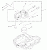Toro 74571 (150-DH) - 150-DH Lawn Tractor, 2004 (240000001-240999999) Ersatzteile CENTER CASE ASSEMBLY TRANSMISSION ASSEMBLY NO. 104-2889