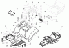 Toro 74571 (150-DH) - 150-DH Lawn Tractor, 2004 (240000001-240999999) Ersatzteile FRAME AND SEAT ASSEMBLY