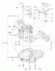 Toro 74571 (150-DH) - 150-DH Lawn Tractor, 2004 (240000001-240999999) Ersatzteile TRANSAXLE CASE ASSEMBLY TRANSMISSION ASSEMBLY NO. 104-2889
