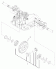 Toro 74571 (DH 200) - DH 200 Lawn Tractor, 2005 (250000001-250999999) Ersatzteile DIFFERENTIAL GEAR ASSEMBLY TRANSMISSION ASSEMBLY NO. 104-2889