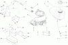 Toro 74571 (DH 200) - DH 200 Lawn Tractor, 2005 (250000001-250999999) Ersatzteile ENGINE, MUFFLER AND FUEL TANK ASSEMBLY