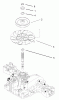 Toro 74571 (DH 200) - DH 200 Lawn Tractor, 2005 (250000001-250999999) Ersatzteile FAN PULLEY ASSEMBLY TRANSMISSION ASSEMBLY NO. 104-2889