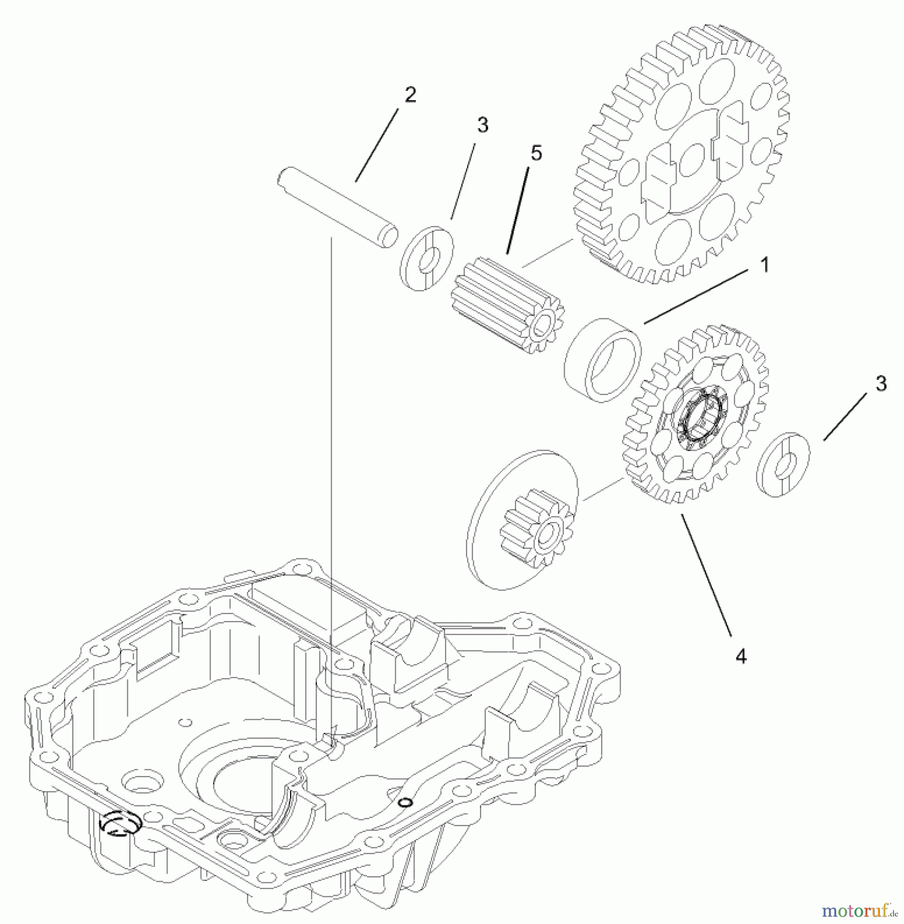 Toro Neu Mowers, Lawn & Garden Tractor Seite 1 74571 (DH 200) - Toro DH 200 Lawn Tractor, 2005 (250000001-250999999) FINAL PINION ASSEMBLY TRANSMISSION ASSEMBLY NO. 104-2889
