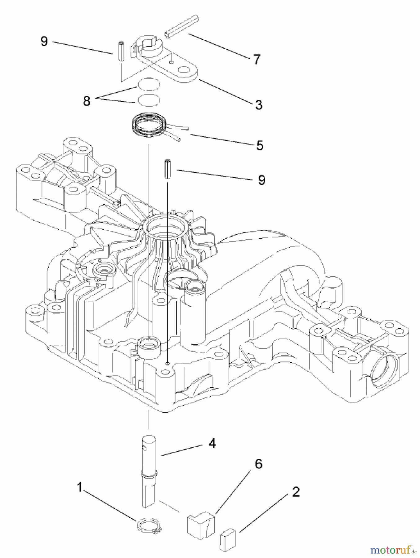 Toro Neu Mowers, Lawn & Garden Tractor Seite 1 74571 (DH 200) - Toro DH 200 Lawn Tractor, 2006 (260000001-260999999) BRAKE ASSEMBLY TRANSMISSION ASSEMBLY NO. 104-2889