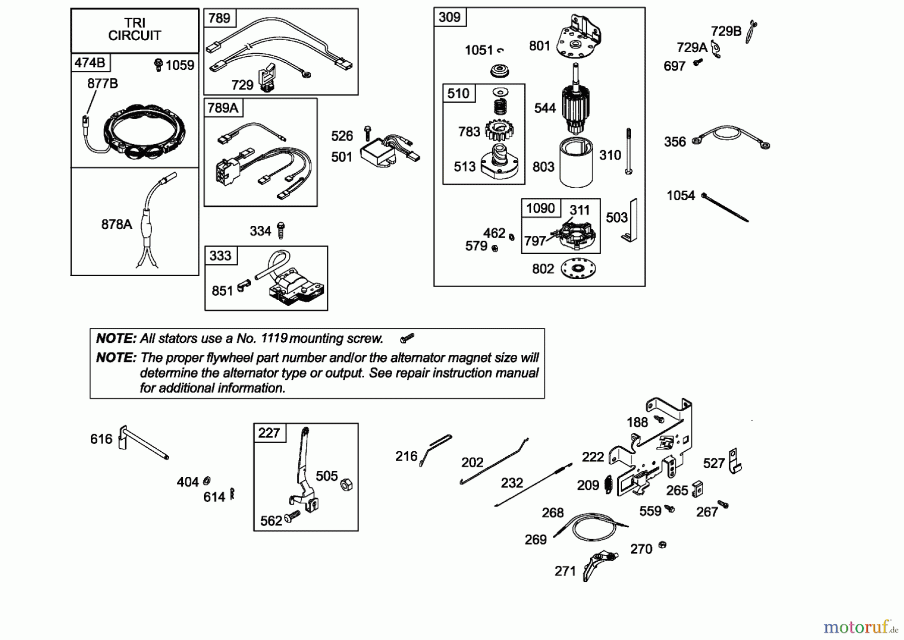 Toro Neu Mowers, Lawn & Garden Tractor Seite 1 74571 (DH 200) - Toro DH 200 Lawn Tractor, 2006 (260000001-260999999) STARTER AND ELECTRICAL ASSEMBLY BRIGGS AND STRATTON 282H79-23502