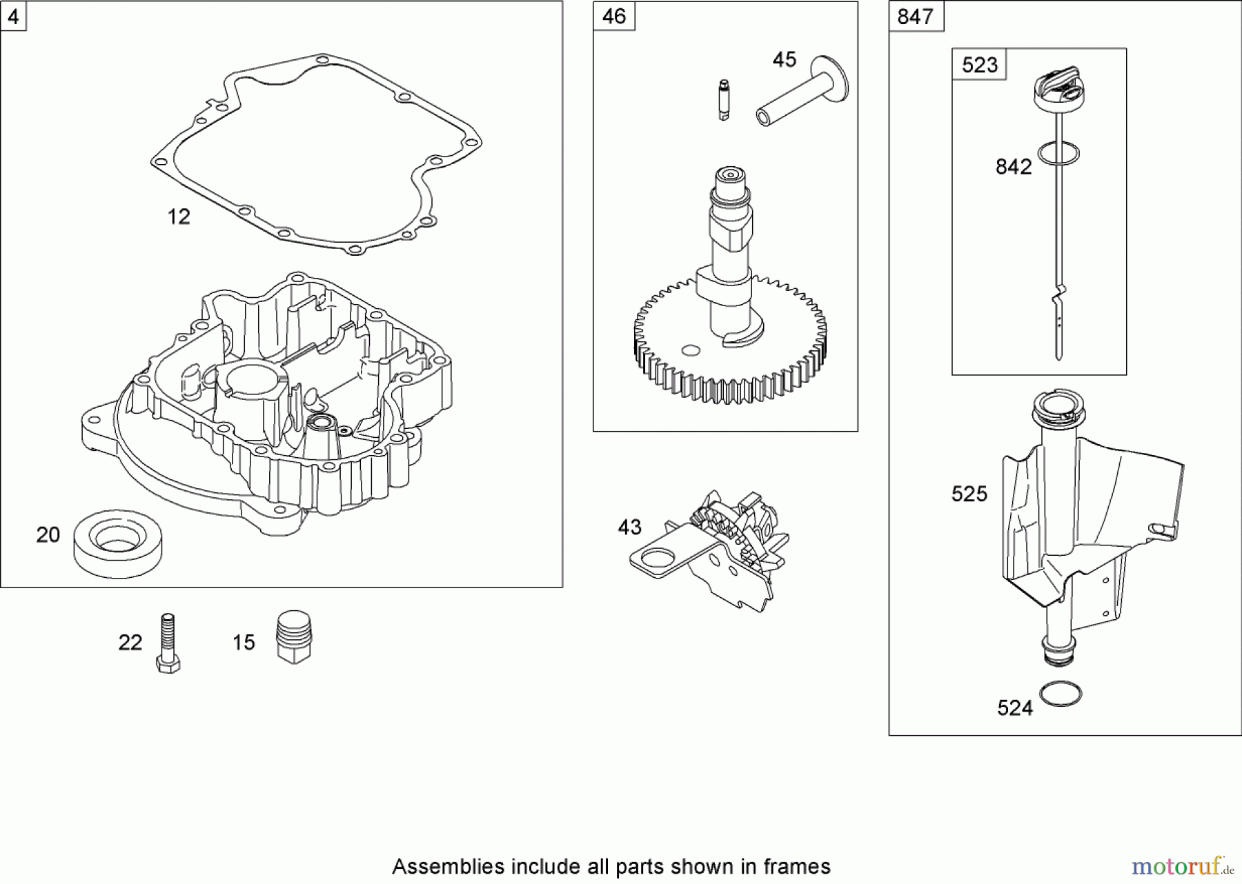 Toro Neu Mowers, Lawn & Garden Tractor Seite 1 74573 (DH 200) - Toro DH 200 Lawn Tractor, 2009 (290000001-290000480) CRANKCASE ASSEMBLY BRIGGS AND STRATTON MODEL 31A607-0117-E1