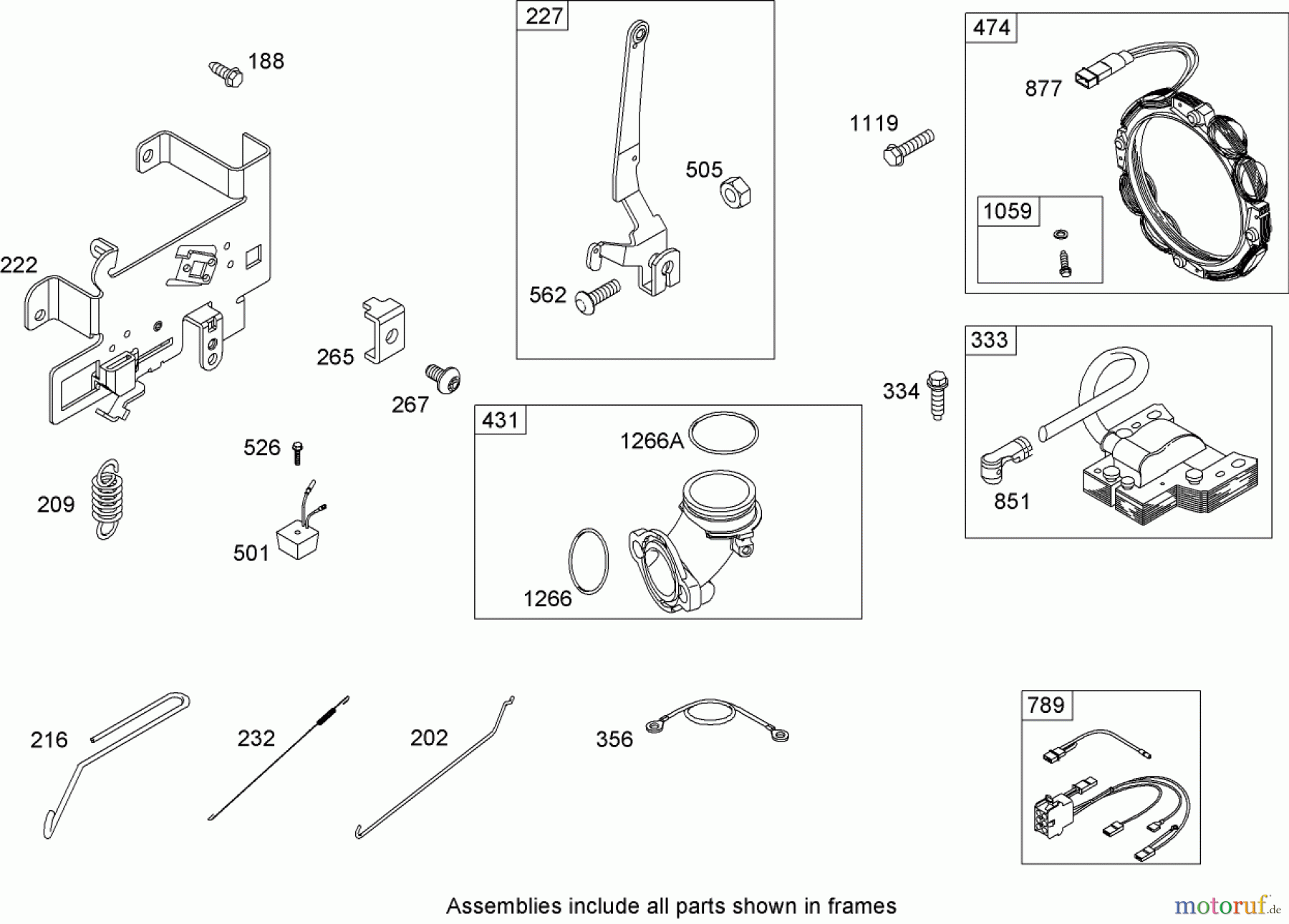 Toro Neu Mowers, Lawn & Garden Tractor Seite 1 74573 (DH 200) - Toro DH 200 Lawn Tractor, 2009 (290000001-290000480) GOVERNOR ASSEMBLY BRIGGS AND STRATTON MODEL 31A607-0117-E1