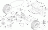 Toro 74573 (DH 200) - DH 200 Lawn Tractor, 2009 (290000001-290000480) Ersatzteile TRANSMISSION DRIVE ASSEMBLY